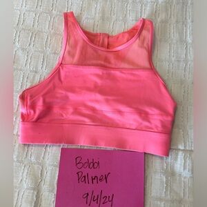 Zyia all star bra coral size medium